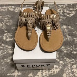 Sandal light brown strap back